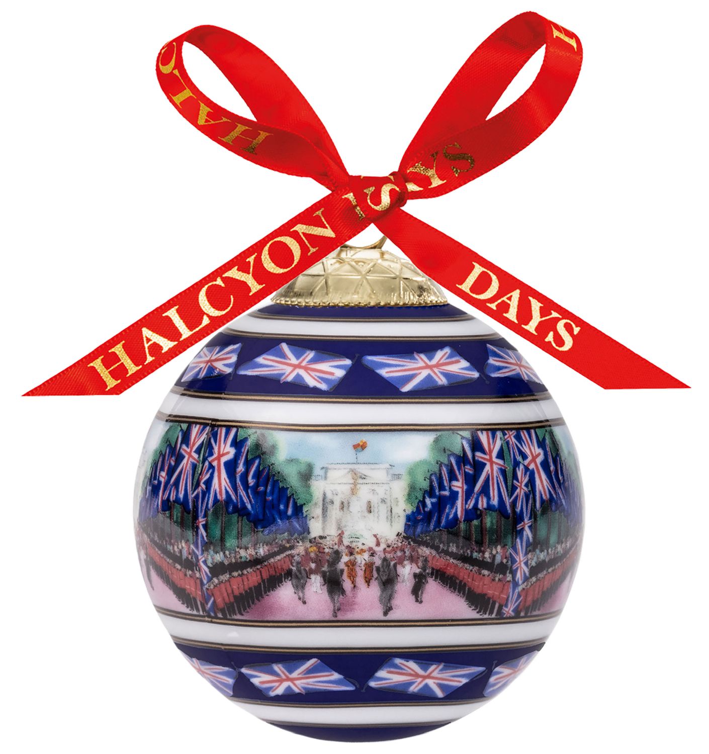 Halcyon Days TR Trooping the Colour 3 Inch Bauble Ornament, MPN: BCTTT06XBN
