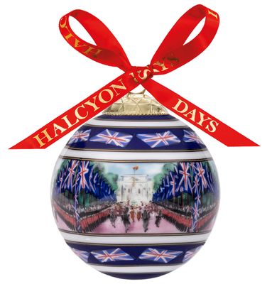 Halcyon Days TR Trooping the Colour 3 Inch Bauble Ornament, MPN: BCTTT06XBN