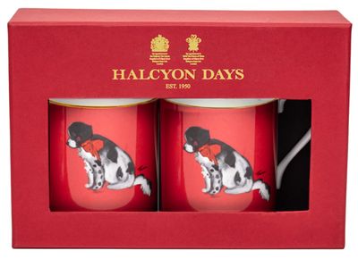 Halcyon Days TR Spotty Dog Mug Set of 2, MPN: BCSPD06MSG