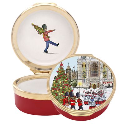 Halcyon Days Westminster at Christmas Enamel Box, MPN: ENWAC0601G