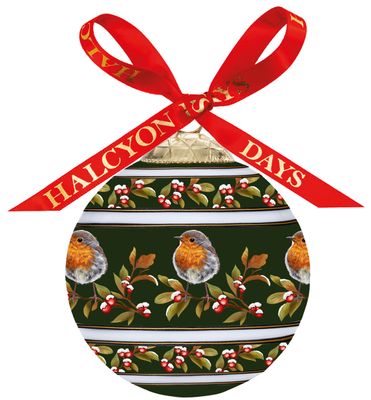 Halcyon Days Woodland Wildlife Robin 3 Inch Bauble Ornament, MPN: BCWRO09XBN