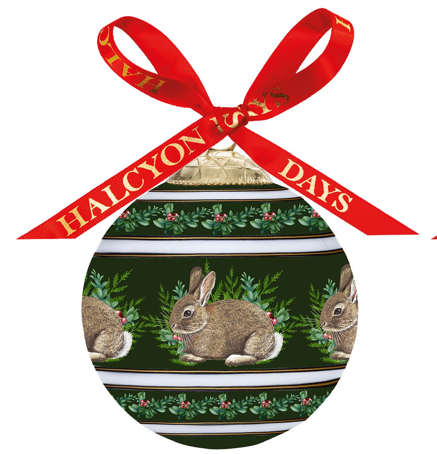 Halcyon Days Woodland Wildlife Rabbit 3 Inch Bauble Ornament, MPN: BCWRA09XBN