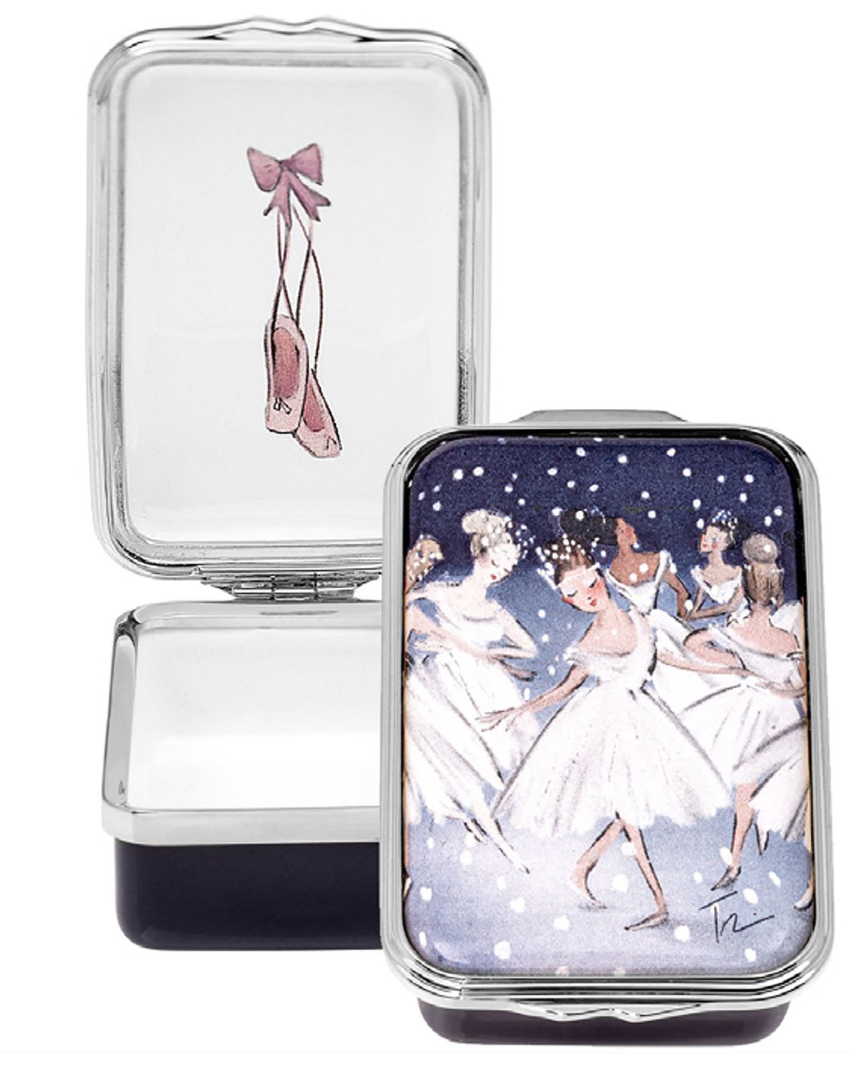 Halcyon Days Waltz of the Snowflakes Enamel Box, MPN: ENWOS1023P