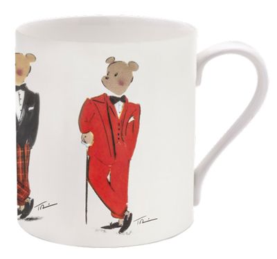 Halcyon Days TR Hal the Bear Mixed N/G White Mug, MPN: BCHAC01MGN