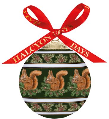Halcyon Days Woodland Wildlife Squirrel 3 Inch Bauble Ornament, MPN: BCWWS09XBN