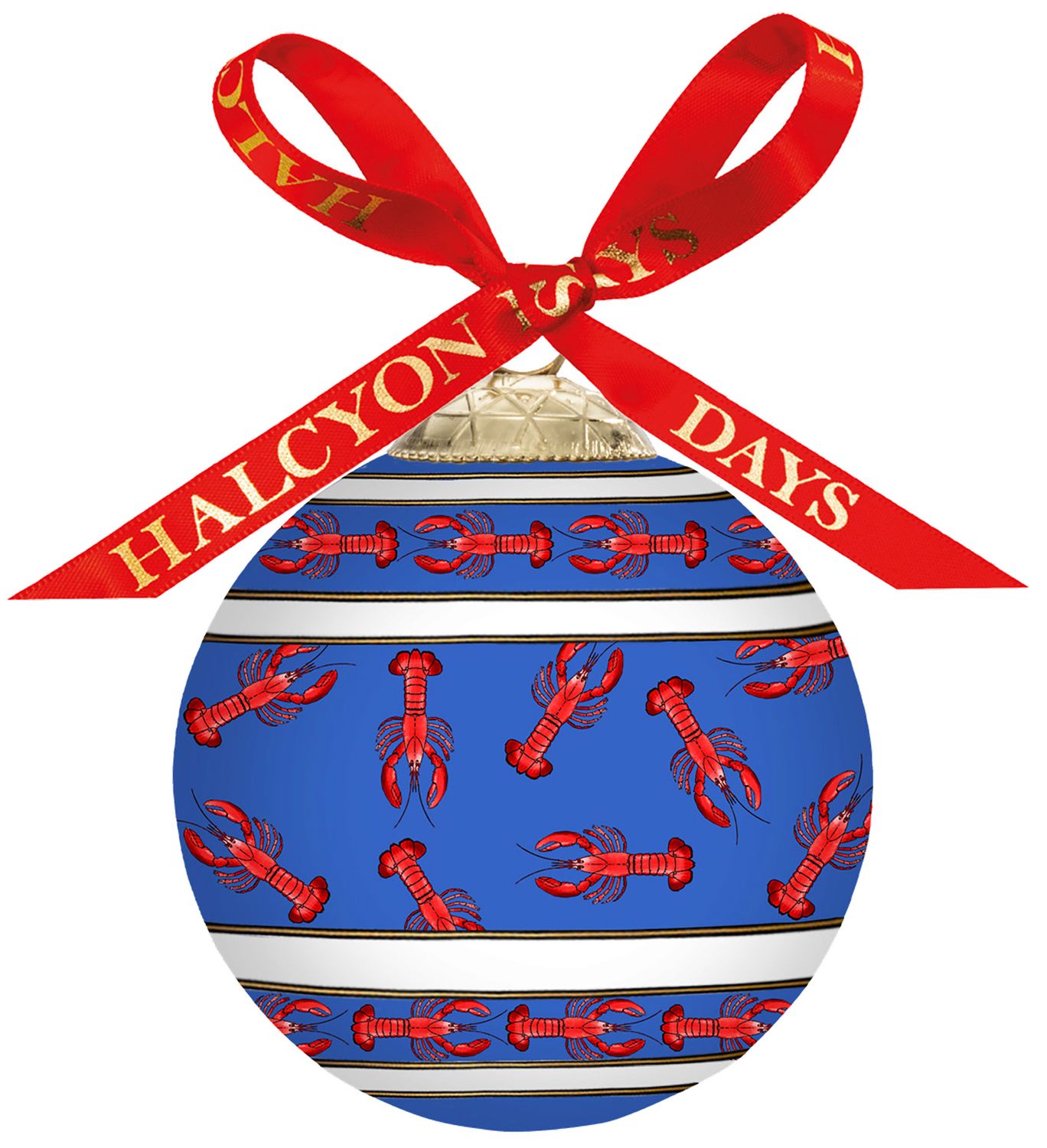 Halcyon Days Lobster 3 Inch Bauble Ornament, MPN: BCLOB10XBN