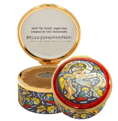Halcyon Days Hark! The Herald Musical Enamel Box , MPN: ENHTH0133MG