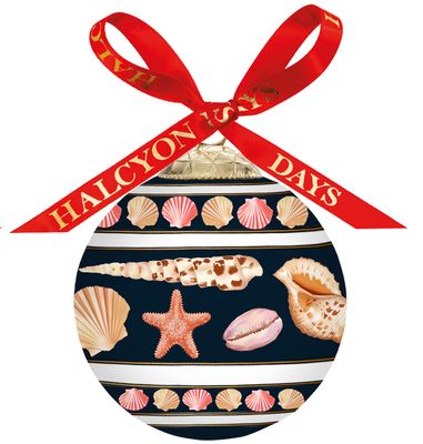 Halcyon Days Shells 3 Inch Bauble Ornament, MPN: BCSHL11XBN