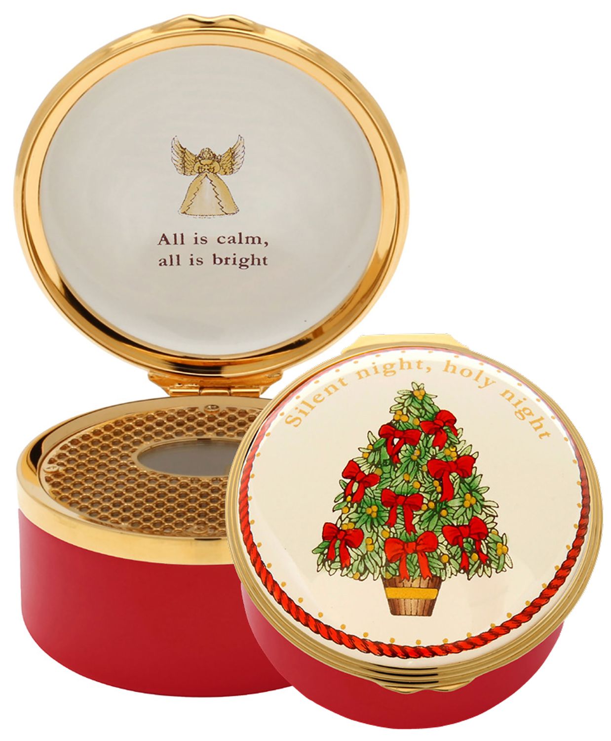 Halcyon Days Silent Night Musical Enamel Box , MPN: ENSIN0633MG