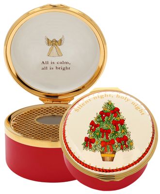Halcyon Days Silent Night Musical Enamel Box , MPN: ENSIN0633MG