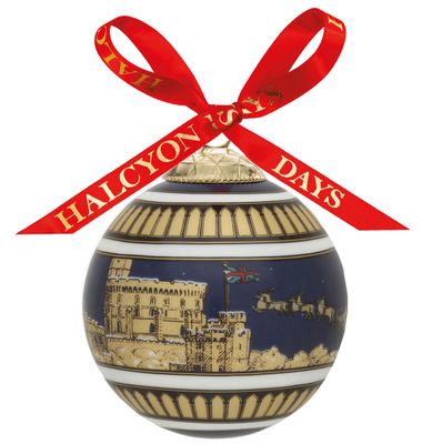 Halcyon Days Windsor Castle at Christmas 3 Inch Bauble Ornament, MPN: BCWCN11XBN