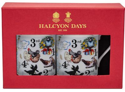 Halcyon Days Twelve Days of Christmas N/G Mug Set of 2, MPN: BCTDC01MSN