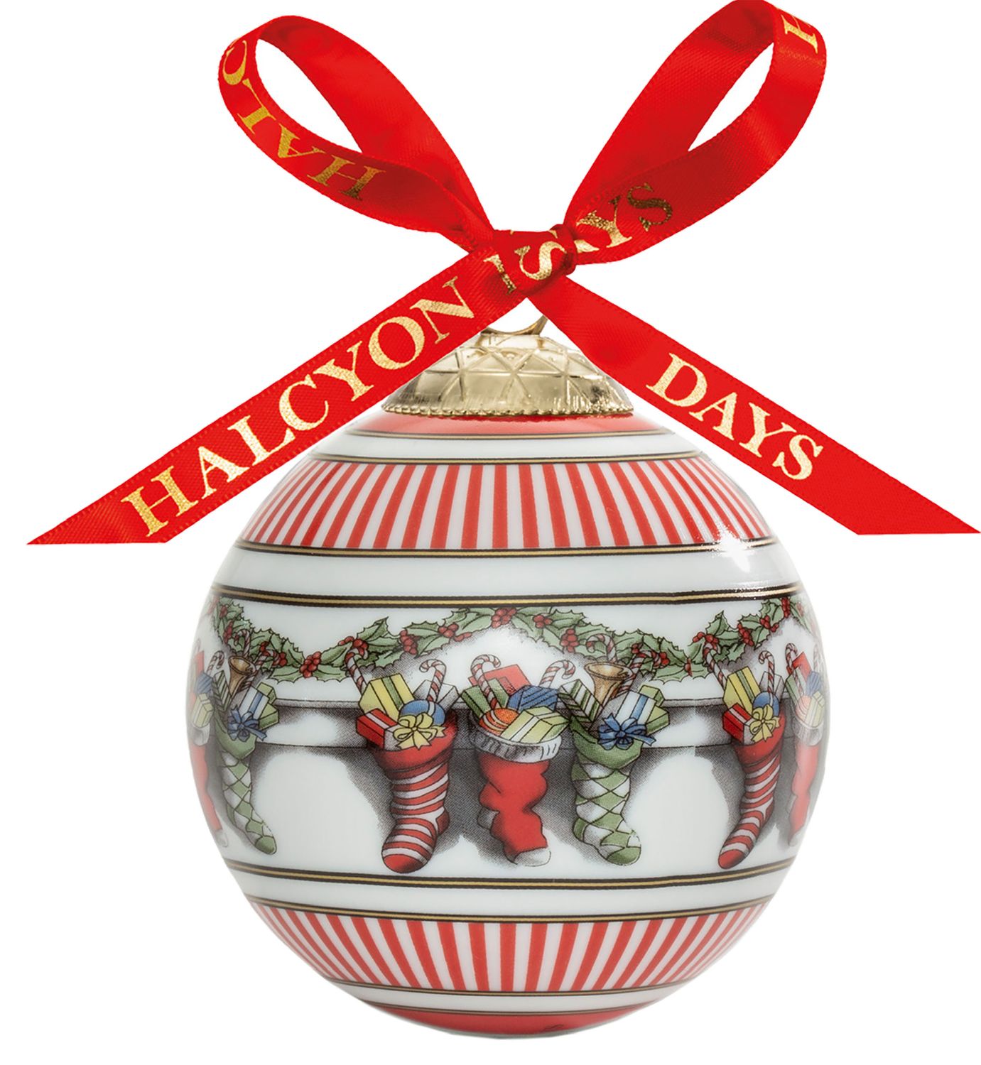 Halcyon Days Christmas Stockings Bauble Ornament, MPN: BCCST03XBN