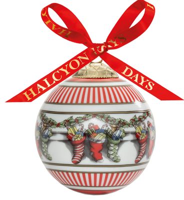 Halcyon Days Christmas Stockings Bauble Ornament, MPN: BCCST03XBN