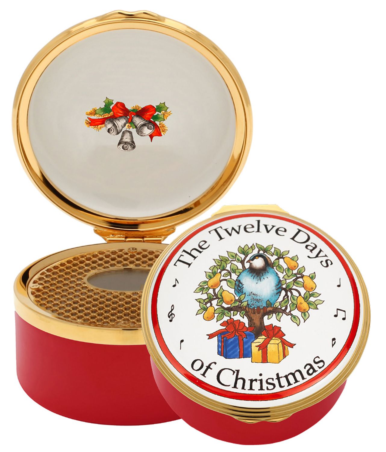 Halcyon Days The Twelve Days of Christmas Musical Enamel Box , MPN: ENTDC0633G