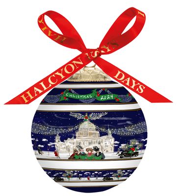Halcyon Days 2024 Dated TR Carolers at St Paul&#39;s 3 Inch Bauble Ornament, MPN: BCCH2401XBN