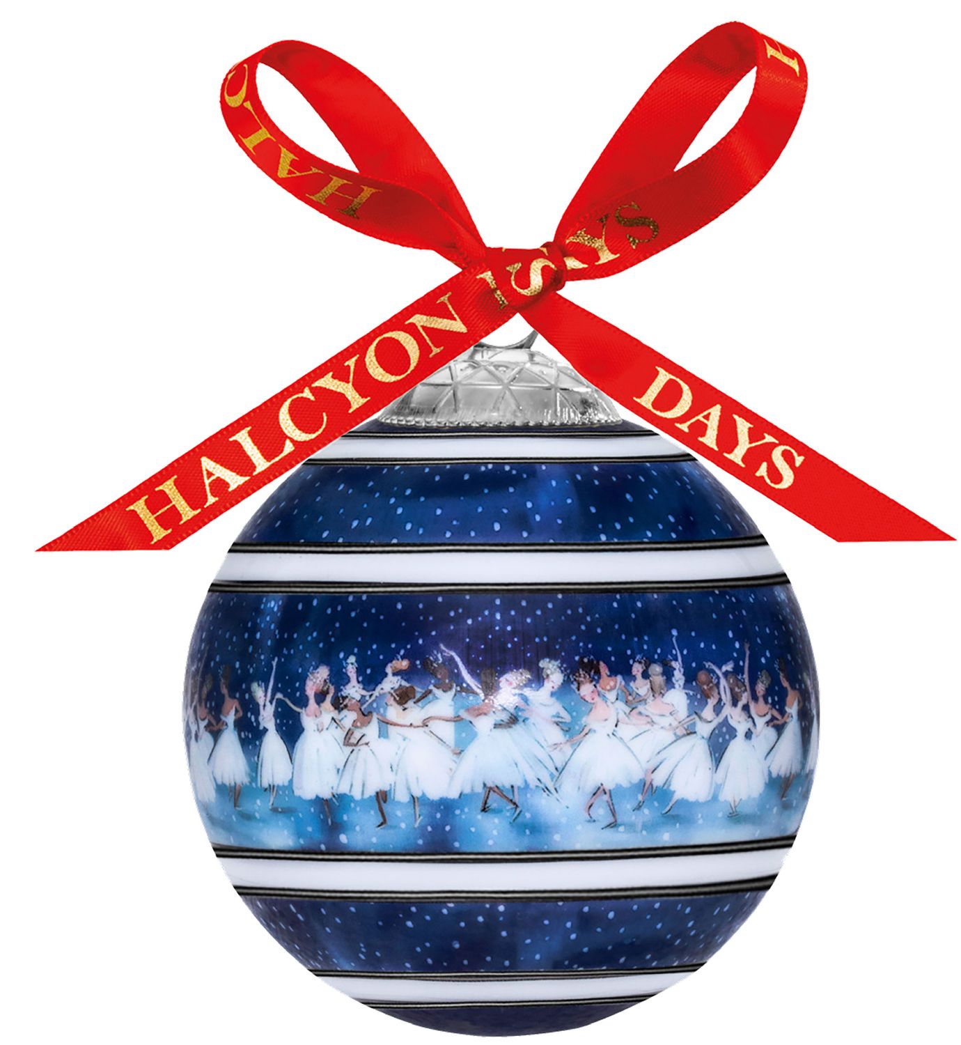 Halcyon Days TR Waltz of the Snowflakes 3 Inch Bauble Ornament, MPN: BCWOS10XBN