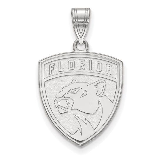 Florida Panthers Large Pendant 14k White Gold 4W002PTH