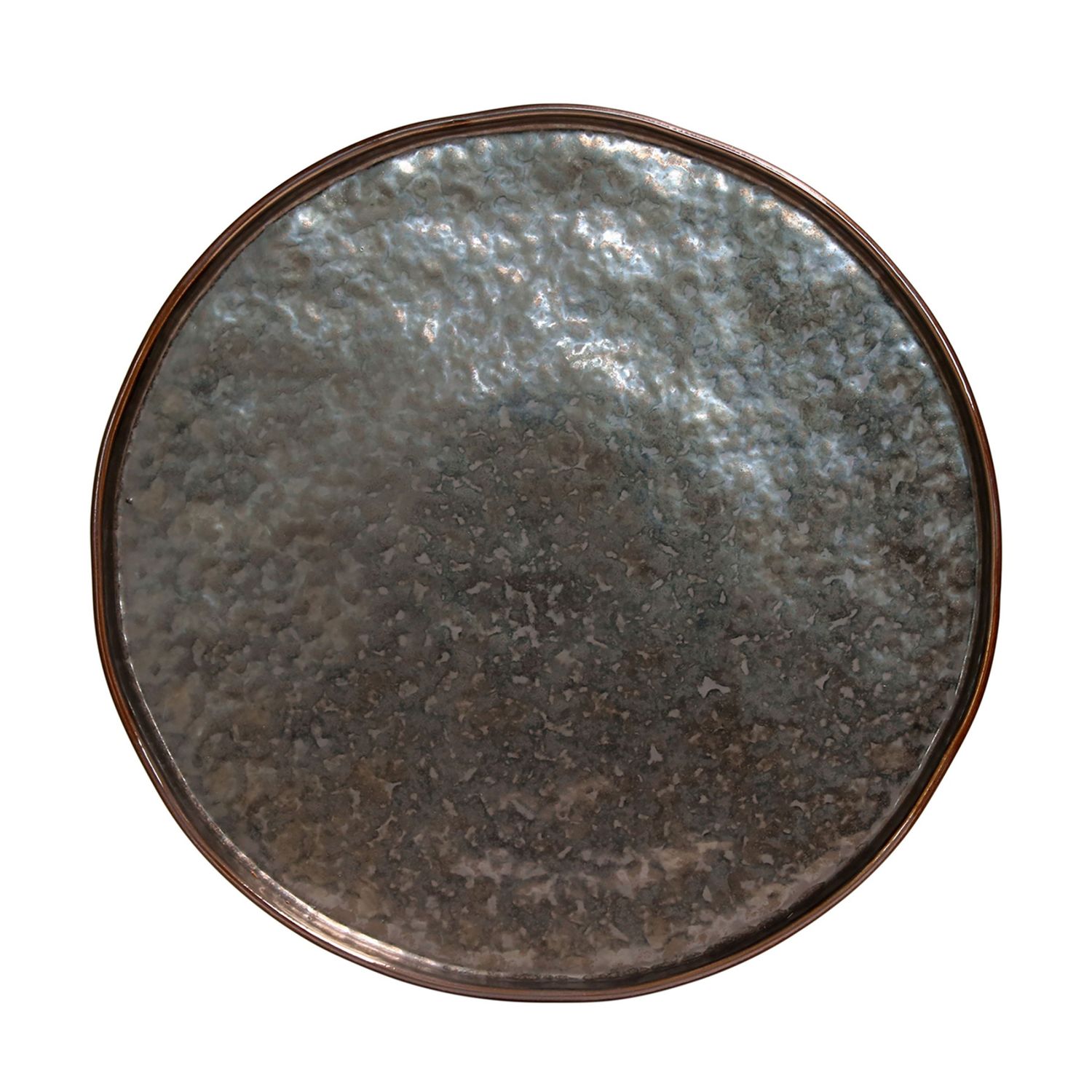 Costa Nova Lagoa Metal Round Platter, Charger, LOP311-MTL, 5606739936754