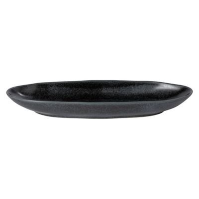 Costa Nova Livia Matte Black Oval Platter 13 Inch, LNA331-BLK, 5606739960827