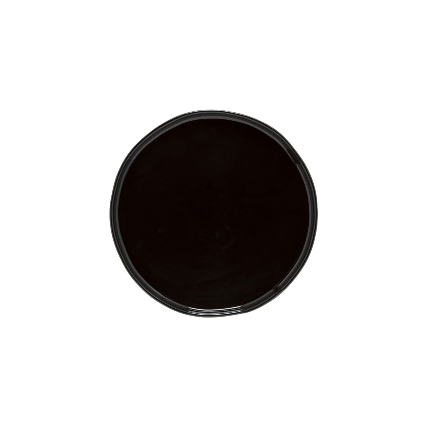 Costa Nova Lagoa Ecogres Black Salad Dessert Plate 8 Inch, 1LOP211E-BLK, 5606739960490