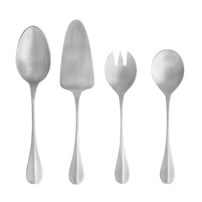 Costa Nova Nau Brushed 4-Piece Hostess Serving Set1, C20445-BRS, 5606739953164