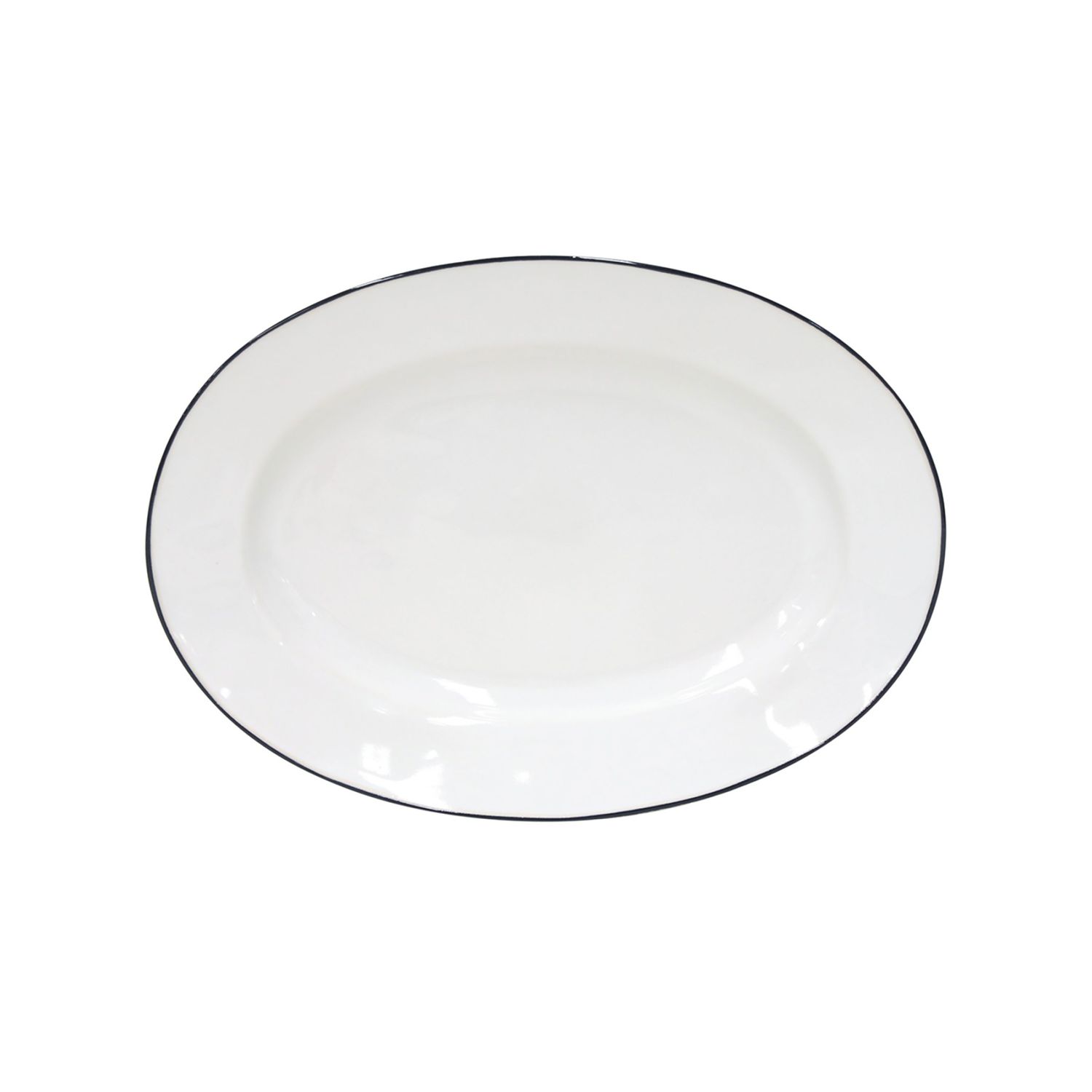 Costa Nova Beja White Blue 11.75 Inch Oval Platter, ATA301-BLU, 5606739935900