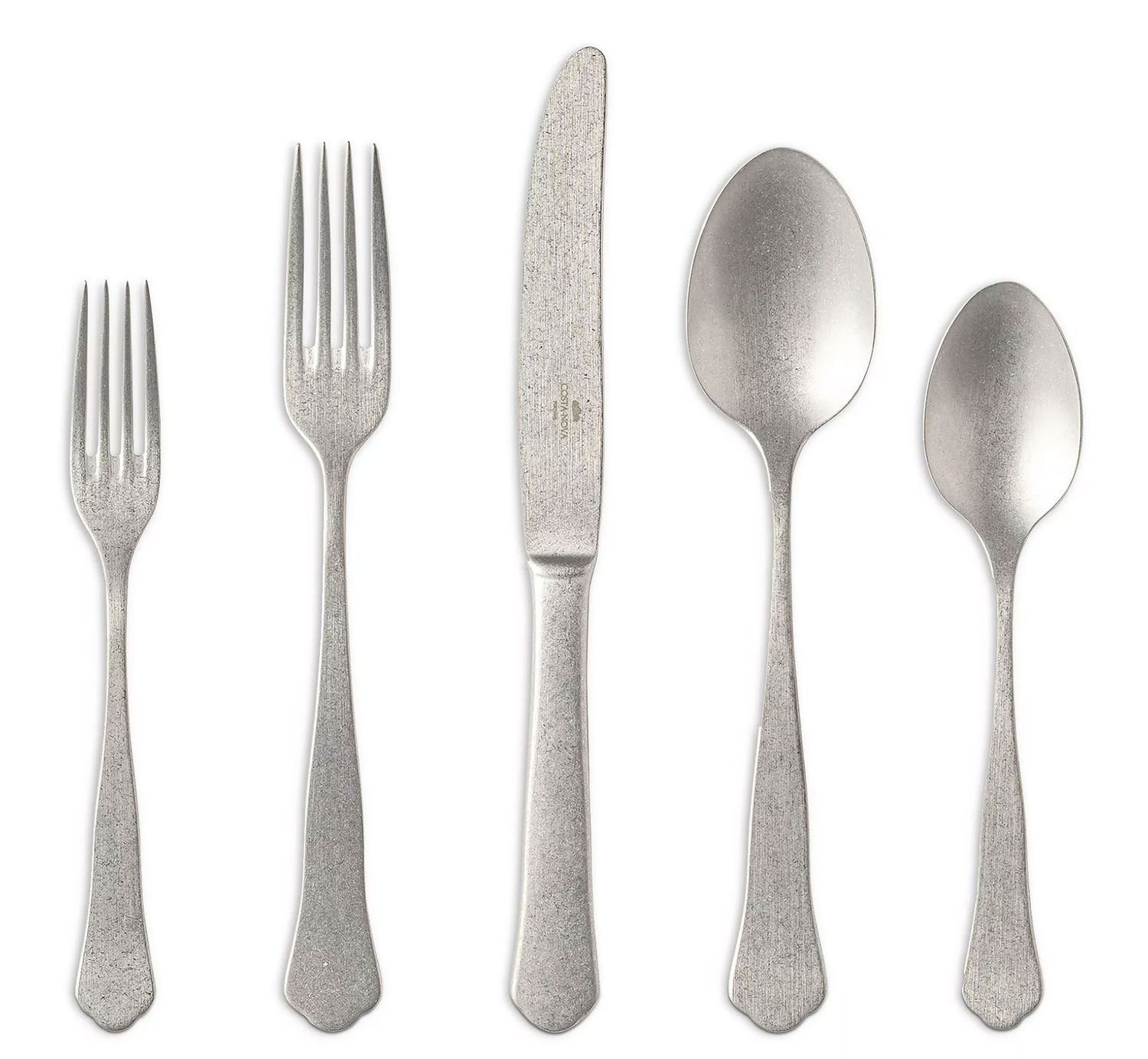 Costa Nova Prado Vintage Brushed Flatware 5 Piece Place Setting, C20646-VTB, 5606739964368