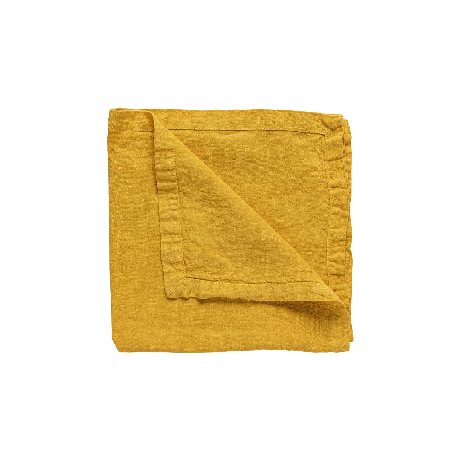 Costa Nova Table Linen Maria Ceylon Yello Runner 100% Linen, TX0205-YEL, 5606739963705