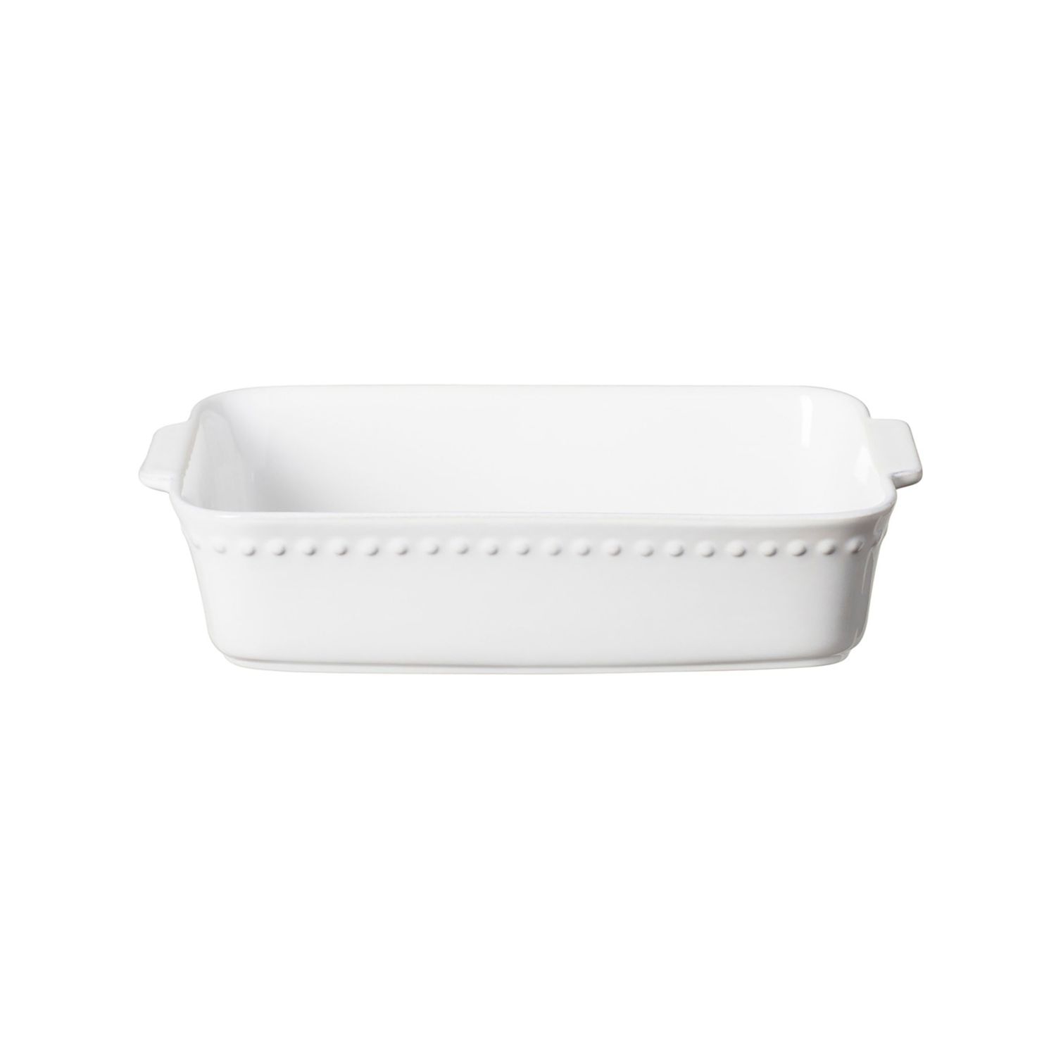 Costa Nova Pearl White Rectangular Baker 13 Inch, PER333-WHI, 5606739956608