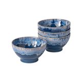 Costa Nova Latte Bowls Collection Denim Set 4 Latte Bowls, DSS09-DEN, 5606739959876