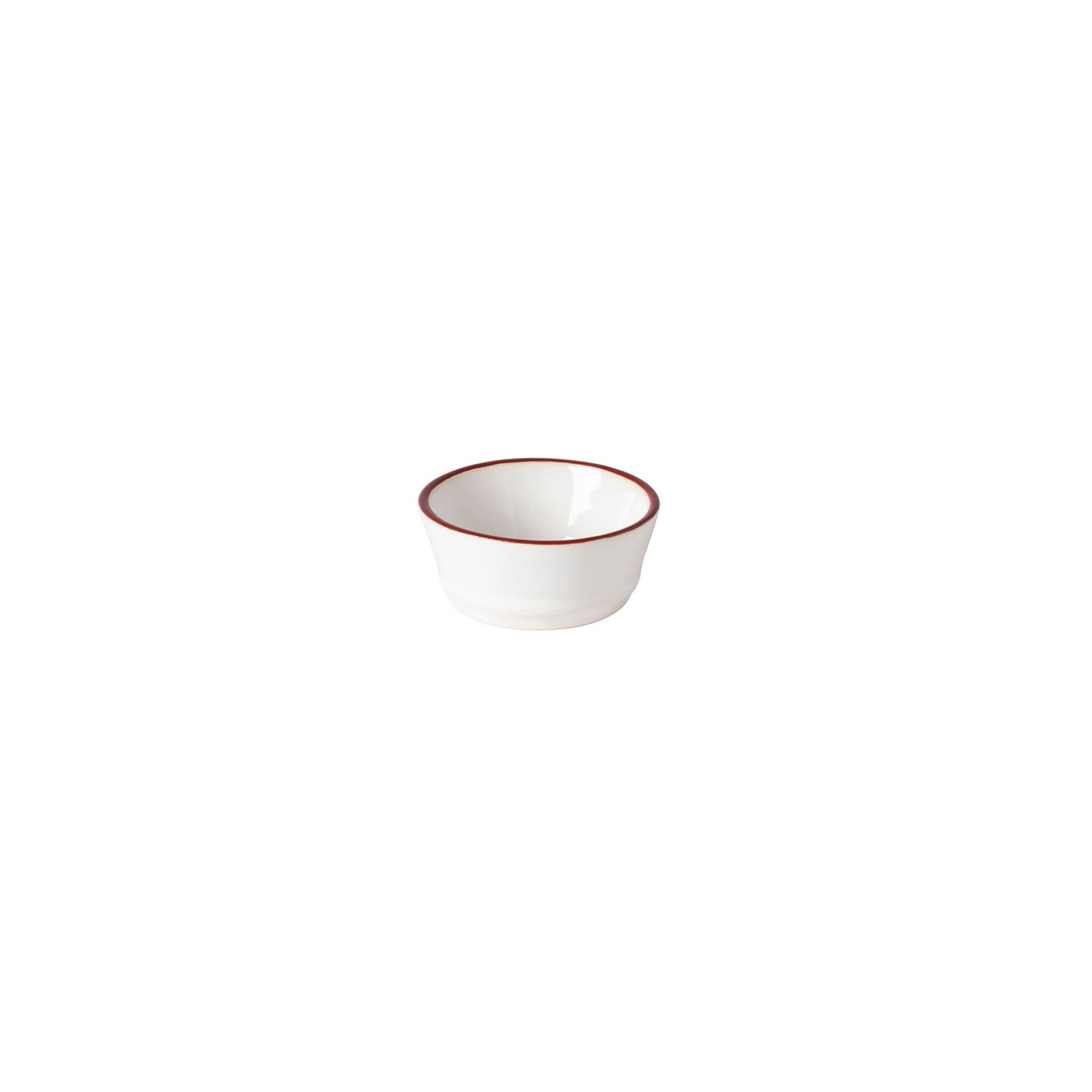 Costa Nova Beja White Red Ramekin Butter Dish, ATN071-RED, 5606739956240