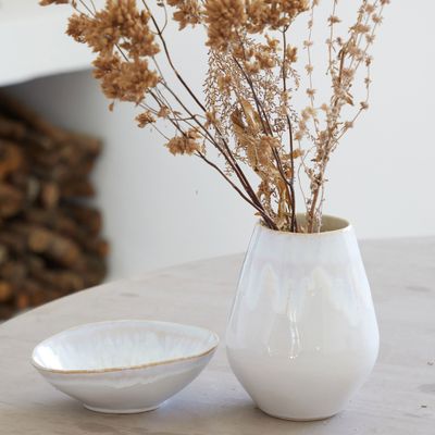 Costa Nova Brisa Sal Medium Oval Vase, VAV201-SAL, 5606739951917