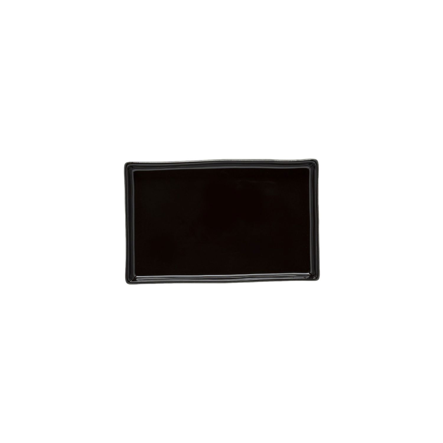 Costa Nova Lagoa Ecogres Black Rectangular Tray 7 Inch, 1LOR191E-BLK, 5606739960551