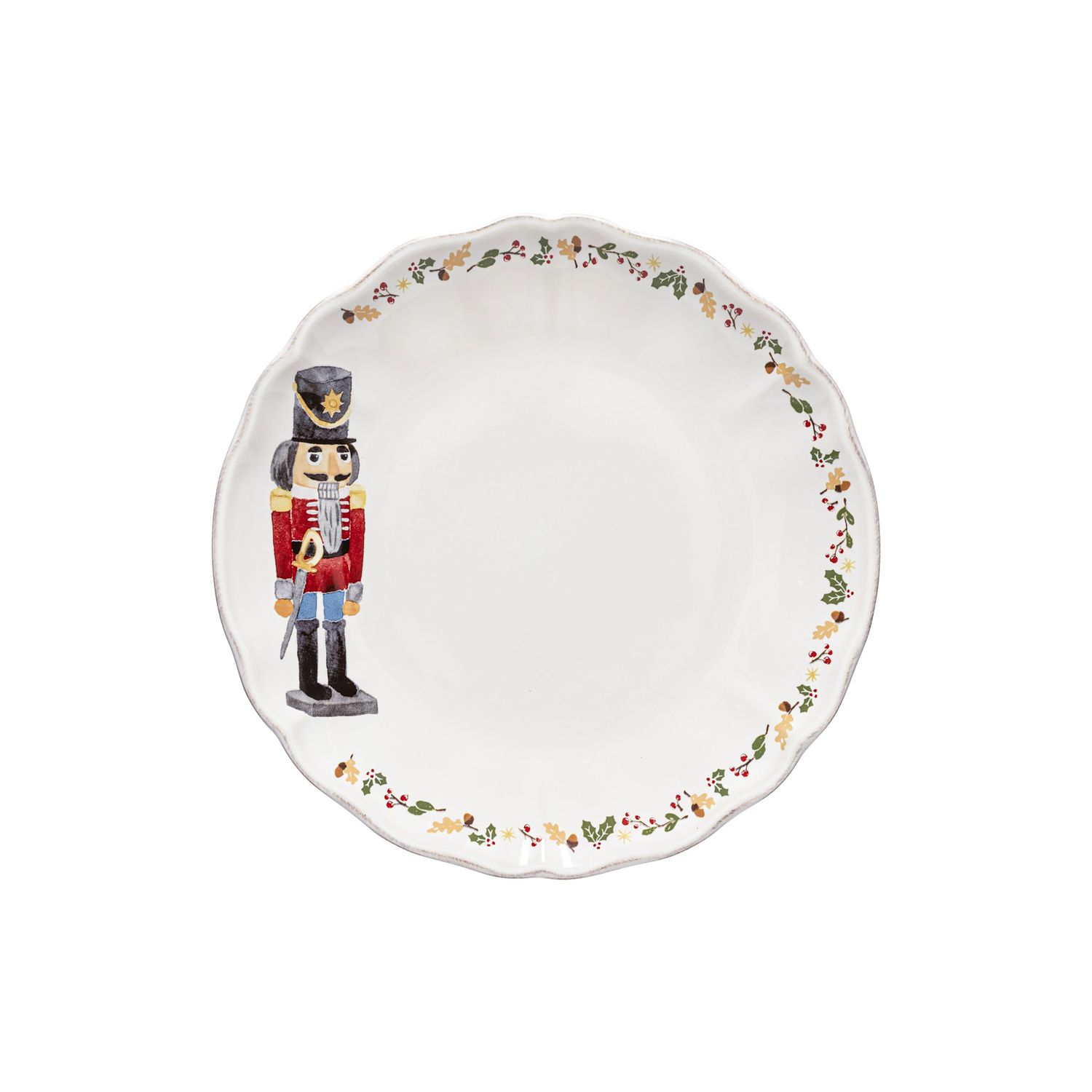 Casafina The Nutcracker White Dinner Plate Nutcracker 27, TP273-WNT, 5606739829339