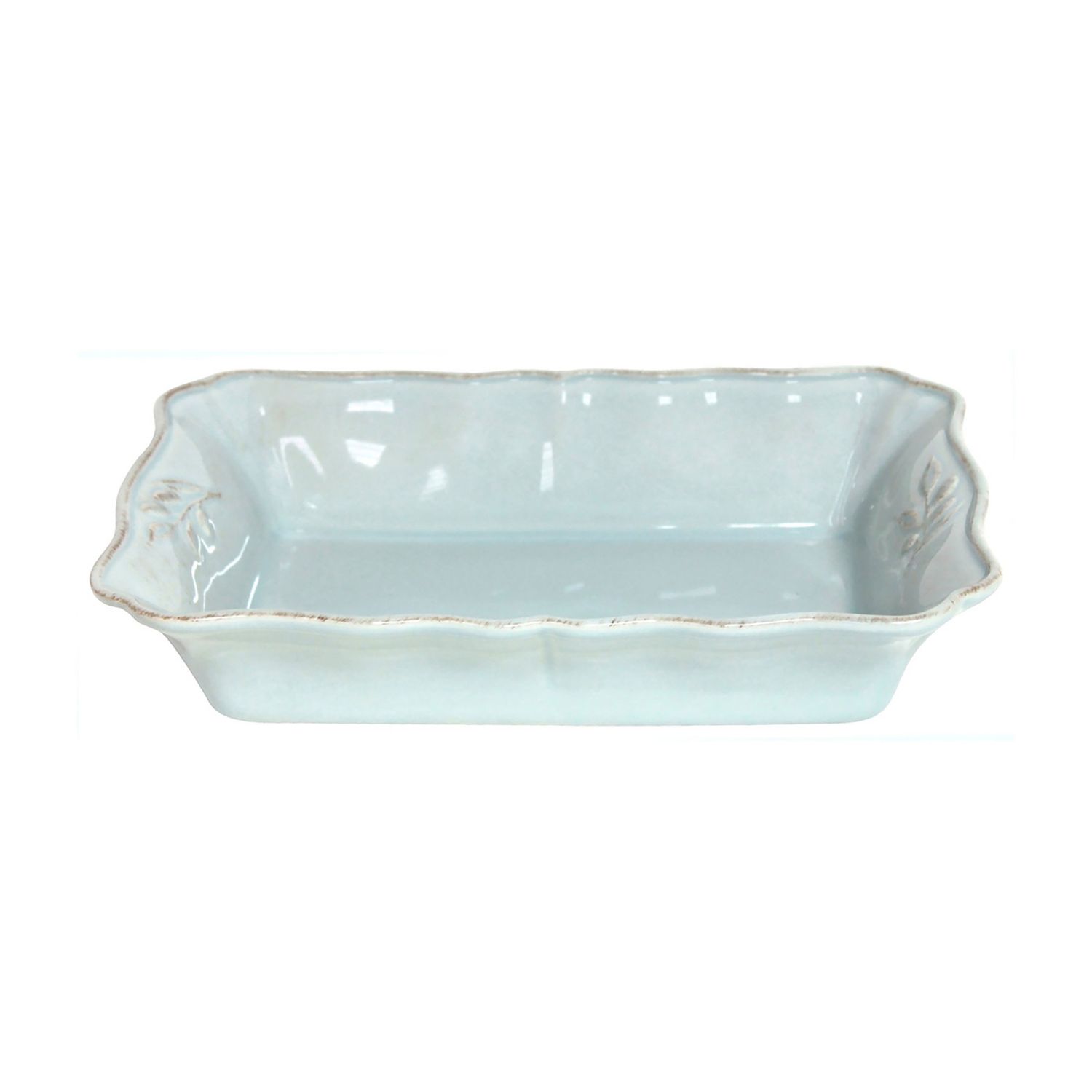 Costa Nova Alentejo Turquoise 11.75 Inch Rectangular Baker, JR301-TRQ, 5606739912772