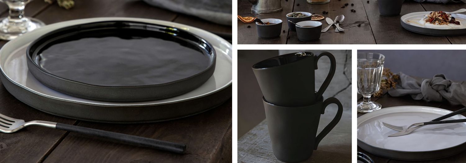 Costa Nova Lagoa Ecogres Black Coffee Saucer 13, 1LOP131-BLK, 560673996570