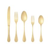 Costa Nova Nau Pvd Gold Dessert Spoon, C20374-GLD, 5606739938697