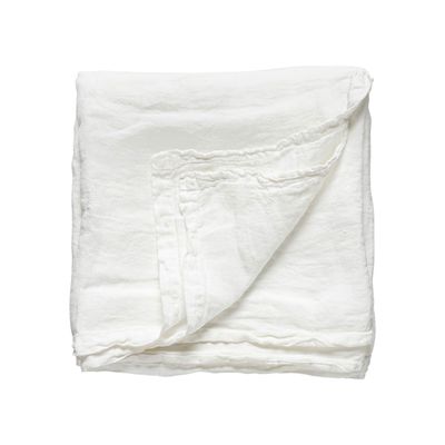 Costa Nova Maria Chalk White Table Cloth 100% Linen, TX0258-WHI, 5606739967710