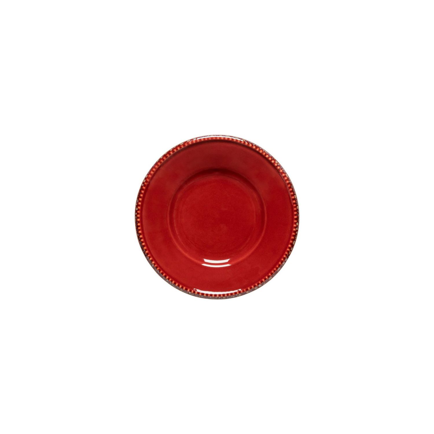 Costa Nova Luzia Crimson Round Bread Plate 17, PEP176-CRN, 5606739968281