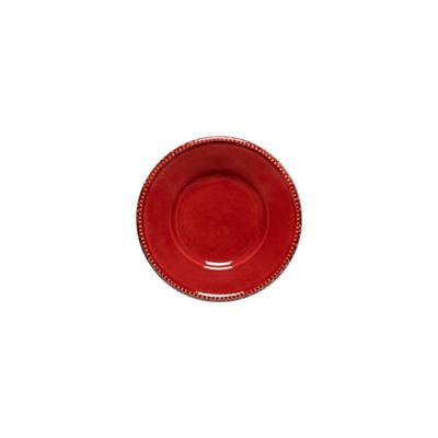 Costa Nova Luzia Crimson Round Bread Plate 17, PEP176-CRN, 5606739968281