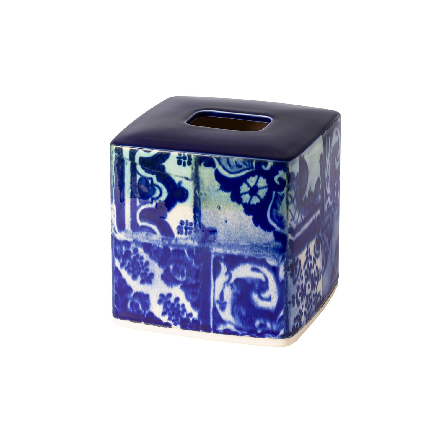Costa Nova Bath Lisboa Blue Tile Boutique Tissue, COX151-BLT, 5606739957162