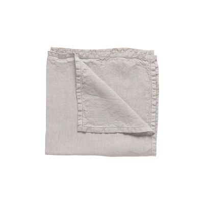 Costa Nova Table Linen Luisa Cloud Grey Napkin 100% Linen Ajour, TX0174-GRY, 5606739963392