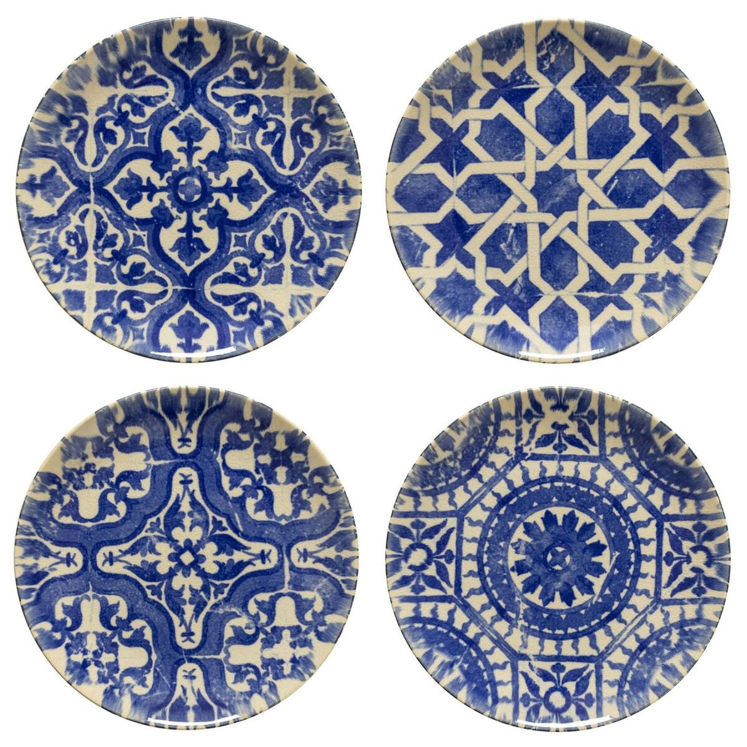 Costa Nova Gift Sets Algarve Set 4 Salad Dessert Plates, COPS03-ALA, 5606739956875