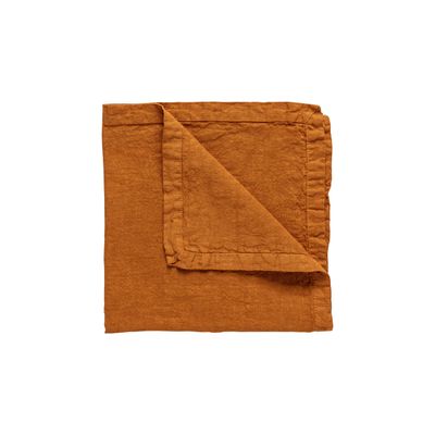 Costa Nova Table Linen Maria Amber Napkin 100% Linen Ajour, TX0186-AMB, 5606739963514