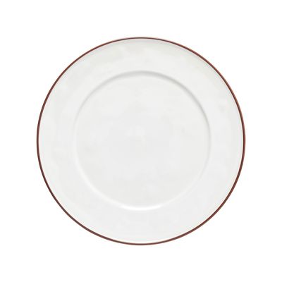 Costa Nova Beja White Red Charger Plate Platter 33, ATP331-RED, 5606739964153