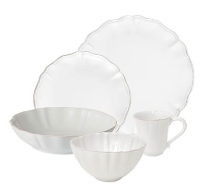 Costa Nova Alentejo White Coffee Saucer 15, TP141-WHT, 5606739956622