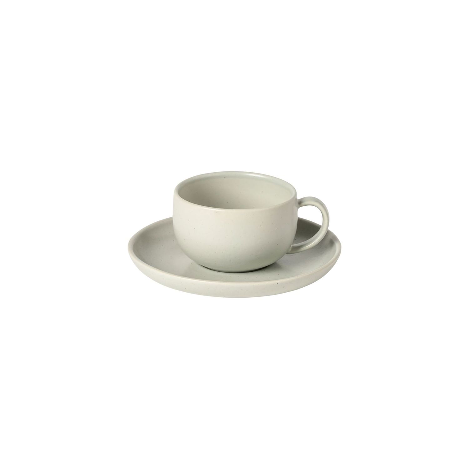 Casafina Pacifica Oyster Grey Tea Cup And Saucer 0.22 L, XOCS01-OYS, 560673983058