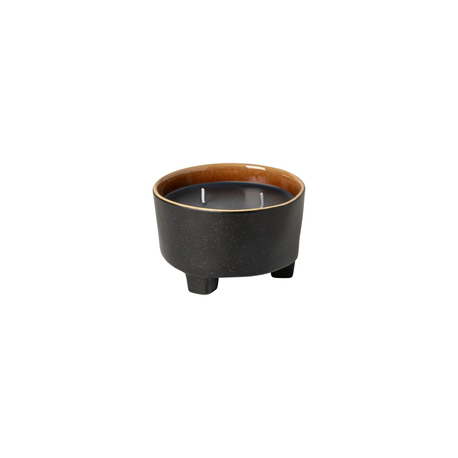 Costa Nova Riviera Candles Black Terra Footed Bowl Soy Wax Candle, VES121-BTR, 5606739971212