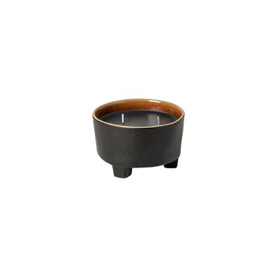 Costa Nova Riviera Candles Black Terra Footed Bowl Soy Wax Candle, VES121-BTR, 5606739971212